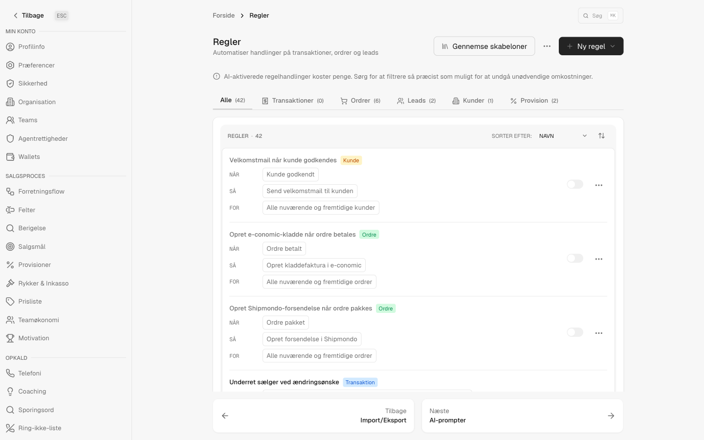 The rules engine that governs when each reminder is allowed to send
